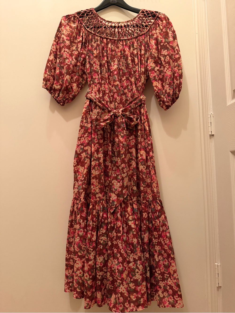 Merlette Andersson Floral Cotton Maxi Dress Size Large